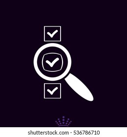 document magnifier icon vector illustration EPS 10