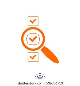 document magnifier icon vector illustration EPS 10
