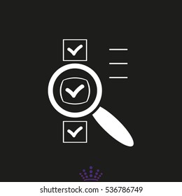 document magnifier icon vector illustration EPS 10
