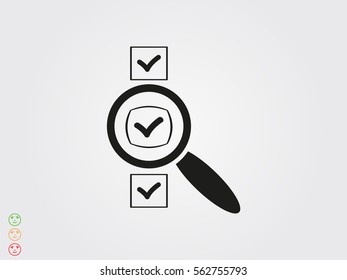 document magnifier icon vector illustration eps10
