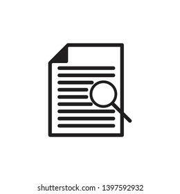 document magnify vector design template