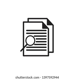 document magnify vector design template