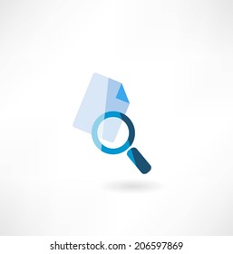 document with a magnifying glass icon