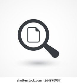 Document With Magnifying Glass Icon