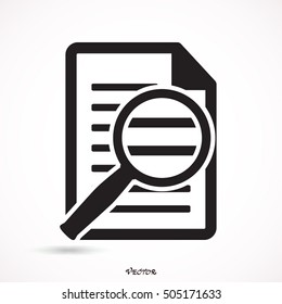 Document With Magnifying Glass Icon