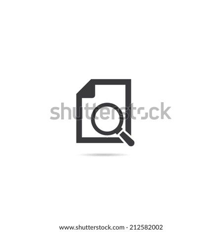 Document With Magnifying Glass Icon