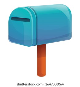 Document mailbox icon. Cartoon of document mailbox vector icon for web design isolated on white background