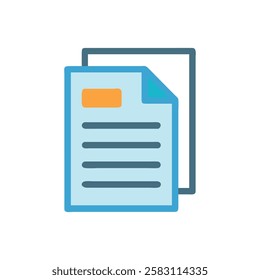 Document Management Design Icon Illustration