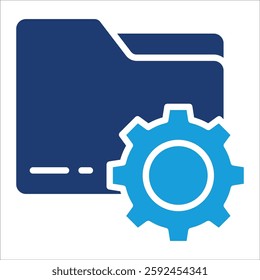 Document Management Icon Element For Design
