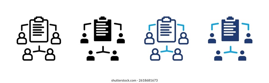 Document Management Icon Element For Design