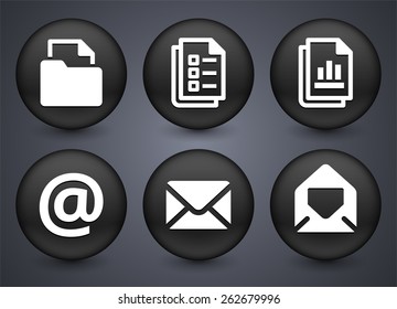 document management icon set