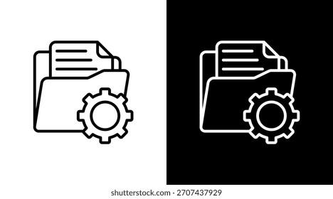 Document Management With Icon Set Design