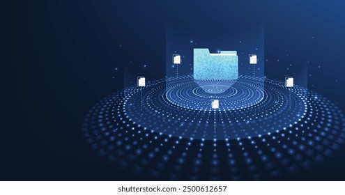 Document management system concept. Document management information system icon. organize, and manage digital documents. Centralized repository for storage, and distribution.