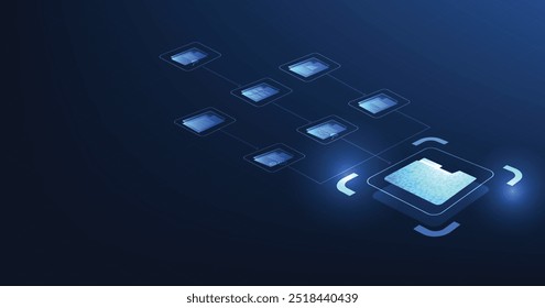 Konzept des Dokumentenmanagementsystems Symbol für das Dokumentverwaltungs-Informationssystem. Organisation und Verwaltung digitaler Dokumente. Zentrales Repository für Speicherung und Verteilung.