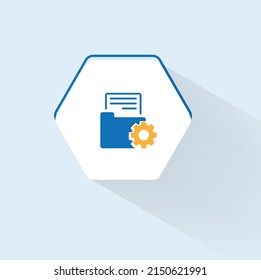 Document Management System icon vector design