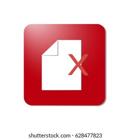 Document, mark paper.White sheet on a red background