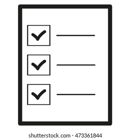 document mark vector icon, eps10