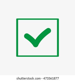 document mark vector icon, eps10