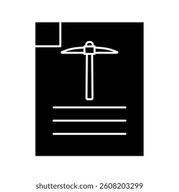 Document miner crypto icon in clean, modern style. Perfect for blockchain records, digital contracts, and crypto data. High-quality vector, fully editable and ready for any project.