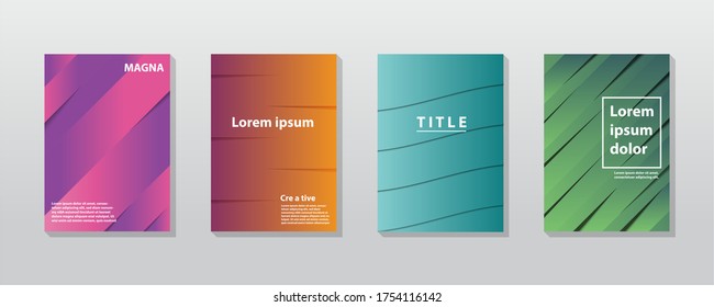 document mock up  color adjustment. Paper cut  style in colorful  .Vector illustration