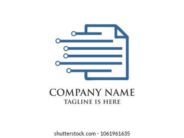 Document Modern Symbol Logo