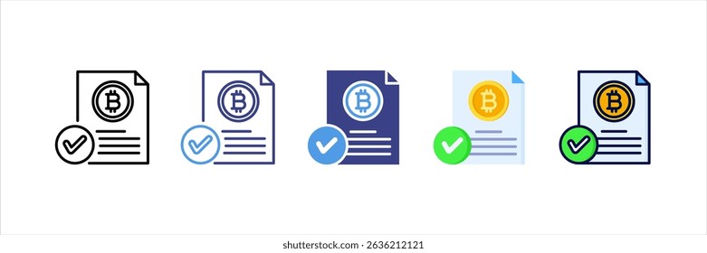Document Multi Style Icon Set