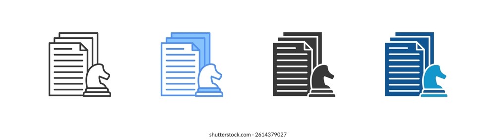 Document Multi Style Icon Sheet