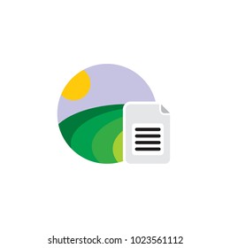 Document Nature Logo Icon Design