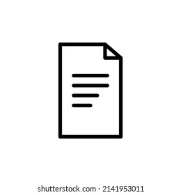 document new icon vector simple