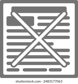 document newspaper vector icon flat cross