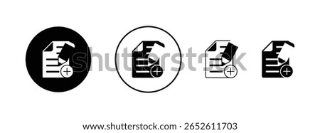 Document note add vector illustration.