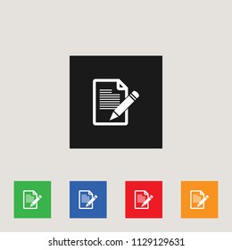 Document, Note, File icon, stock vector illustration, EPS10.