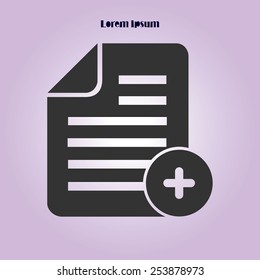 Document  with Ok  icon.