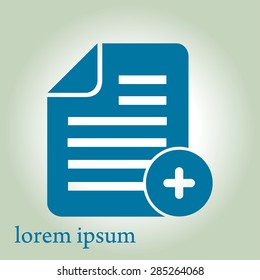 Document  with Ok  icon.