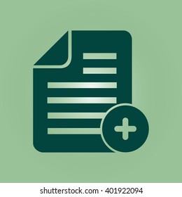 Document  with Ok  icon.