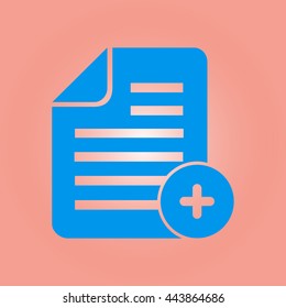 Document  with Ok  icon.