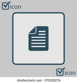 Document  with Ok  icon. Add paper. Attach page.