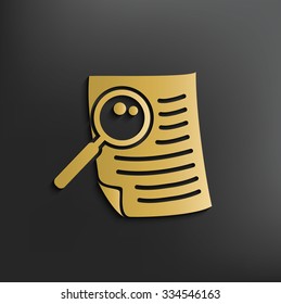 Document on dark background,clean vector