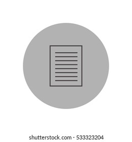 document outline icon illustration, can be used for web  and mobile design