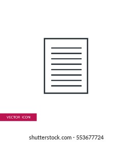 document outline icon illustration, can be used for web  and mobile design