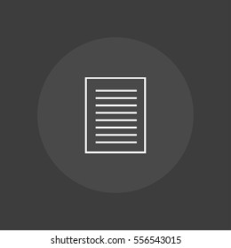 document outline icon illustration, can be used for web  and mobile design.