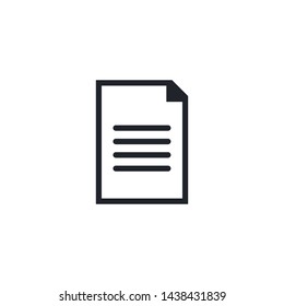 Document Outline Icon Vector Illustration Eps