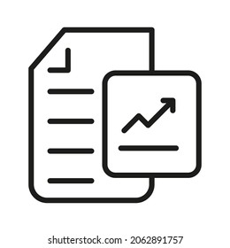 Document Outline Vector  Icon. Illustration Of A Stroke Vector On A White Background. From App And Website.