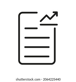 Document Outline Vector  Icon. Illustration Of A Stroke Vector On A White Background. From App And Website.