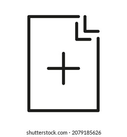 Document Outline Vector  Icon. Illustration Of A Stroke Vector On A White Background. From App And Website