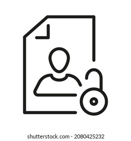 Document Outline Vector  Icon. Illustration Of A Stroke Vector On A White Background. From App And Website