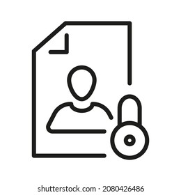 Document Outline Vector  Icon. Illustration Of A Stroke Vector On A White Background. From App And Website