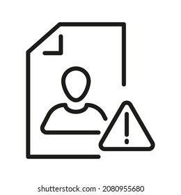 Document Outline Vector  Icon. Illustration Of A Stroke Vector On A White Background. From App And Website
