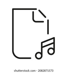 Document Outline Vector  Icon. Illustration Of A Stroke Vector On A White Background. From App And Website