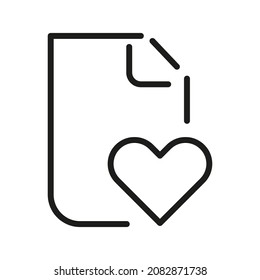 Document Outline Vector  Icon. Illustration Of A Stroke Vector On A White Background. From App And Website